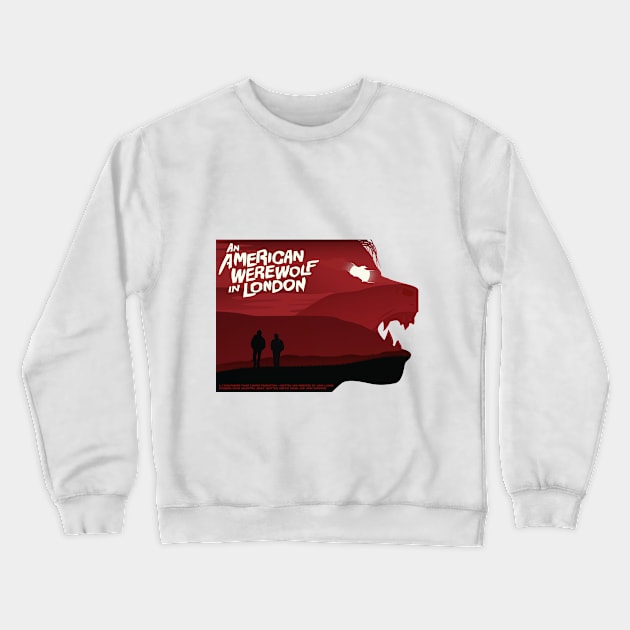 An American Werewolf in London Crewneck Sweatshirt by renduh